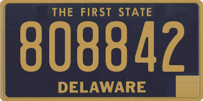 DE license plate 808842