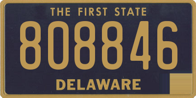 DE license plate 808846