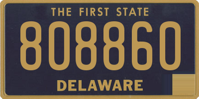DE license plate 808860