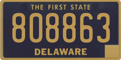 DE license plate 808863
