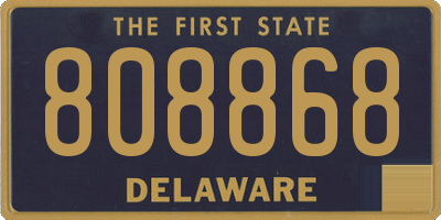 DE license plate 808868