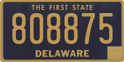 DE license plate 808875
