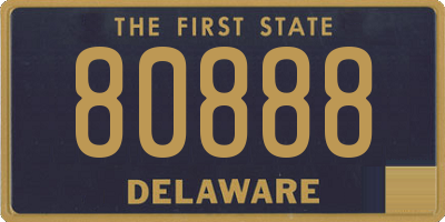 DE license plate 80888