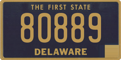 DE license plate 80889