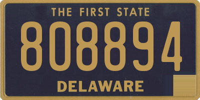 DE license plate 808894