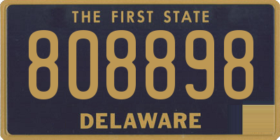 DE license plate 808898