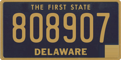 DE license plate 808907