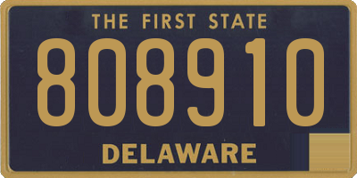 DE license plate 808910