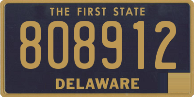 DE license plate 808912