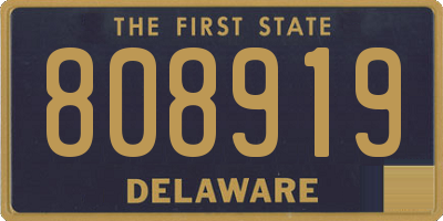 DE license plate 808919
