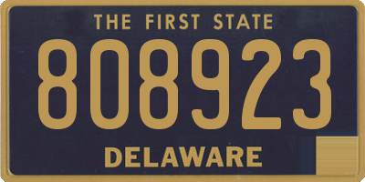 DE license plate 808923