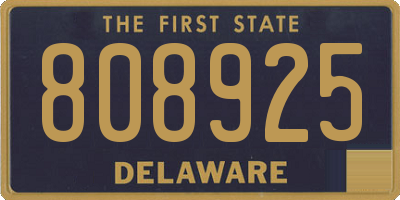 DE license plate 808925