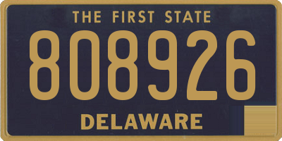 DE license plate 808926