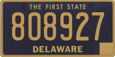DE license plate 808927