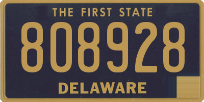 DE license plate 808928