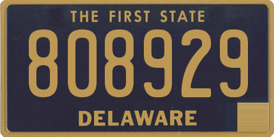 DE license plate 808929