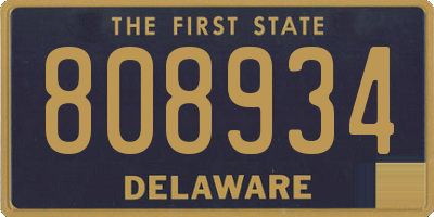 DE license plate 808934