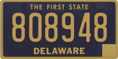 DE license plate 808948