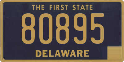 DE license plate 80895