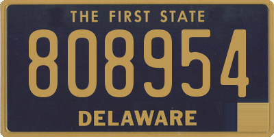 DE license plate 808954