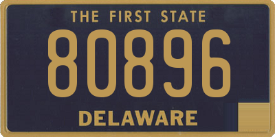 DE license plate 80896