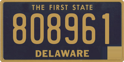 DE license plate 808961