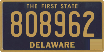 DE license plate 808962