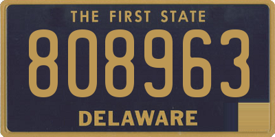 DE license plate 808963