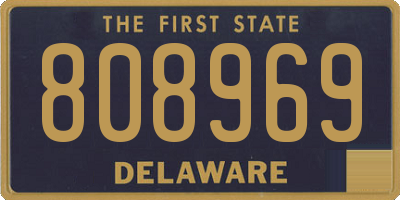 DE license plate 808969