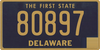 DE license plate 80897