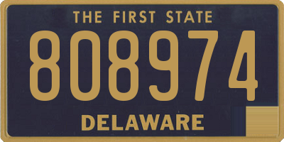DE license plate 808974