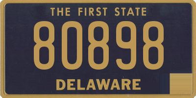 DE license plate 80898