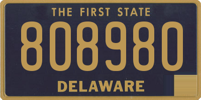 DE license plate 808980