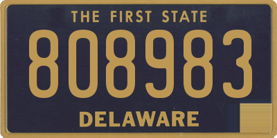 DE license plate 808983