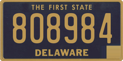 DE license plate 808984