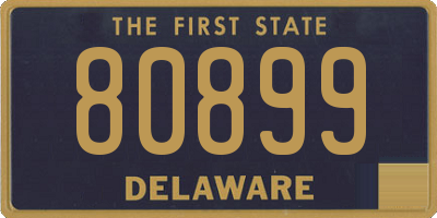 DE license plate 80899