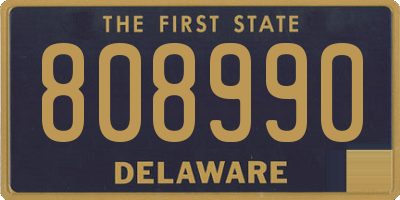 DE license plate 808990