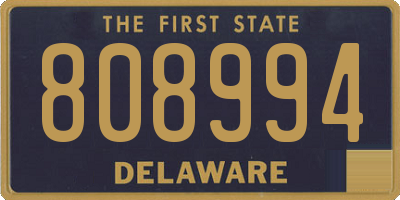 DE license plate 808994