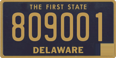 DE license plate 809001