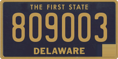 DE license plate 809003