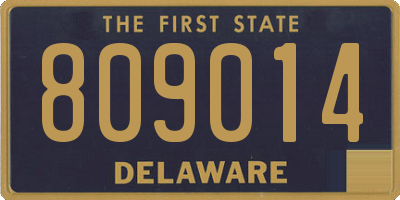 DE license plate 809014