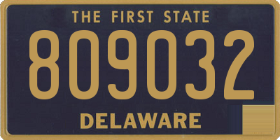 DE license plate 809032