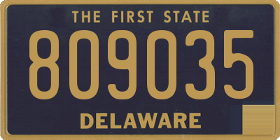 DE license plate 809035