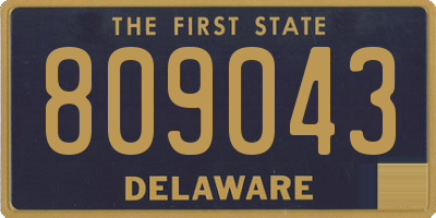 DE license plate 809043