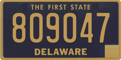 DE license plate 809047