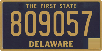 DE license plate 809057