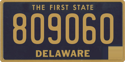 DE license plate 809060