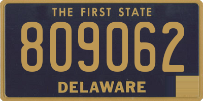 DE license plate 809062