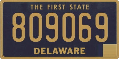 DE license plate 809069