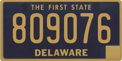DE license plate 809076
